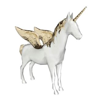 欧式天马雕塑摆件su模型