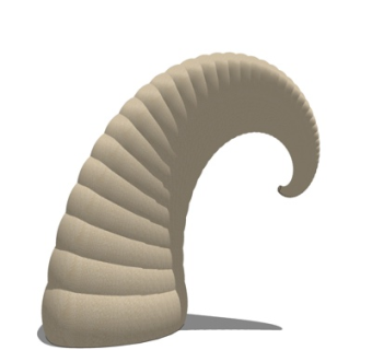 现代雕塑摆件su模型