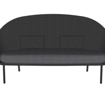 现代布艺双人沙发su模型