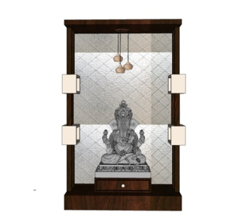 东南亚实木佛龛su模型