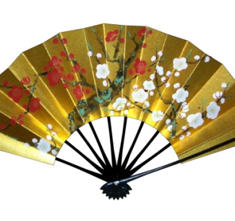 新中式折扇su模型