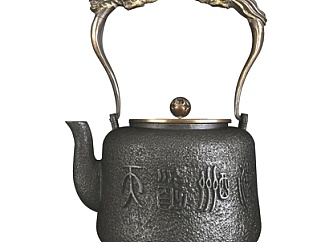 中式铁艺茶壶su模型