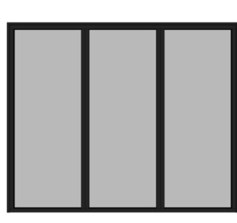 现代玻璃窗户su模型