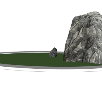 自然风石头su模型