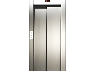 现代升降电梯su模型
