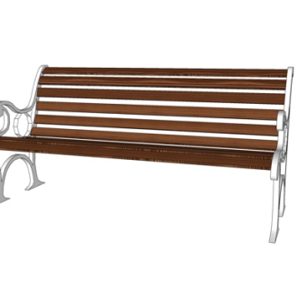 现代公园长椅su模型