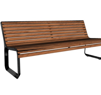 现代公园长椅su模型