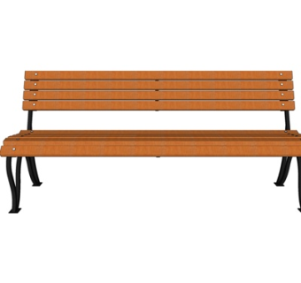 现代公园长椅su模型