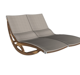 现代布艺休闲椅su模型