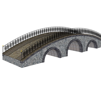 现代拱桥su模型