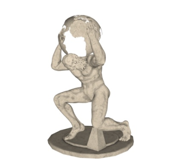 欧式人物雕塑su模型