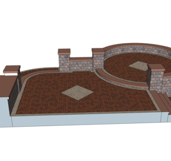 现代建筑外观su模型