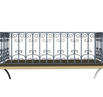 欧式铁艺护栏su模型