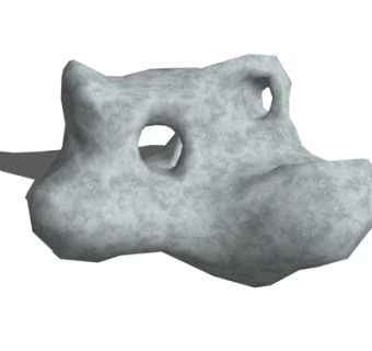 自然风石头su模型