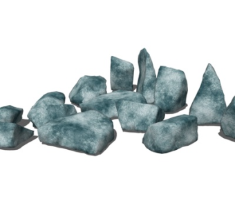 自然风石头su模型