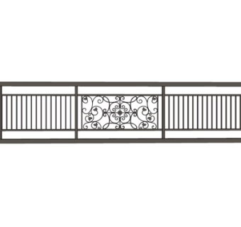 欧式铁艺护栏su模型