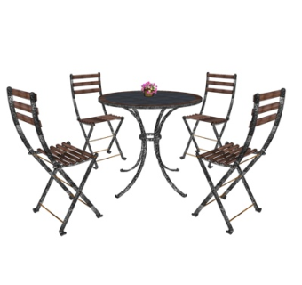 现代铁艺休闲桌椅su模型