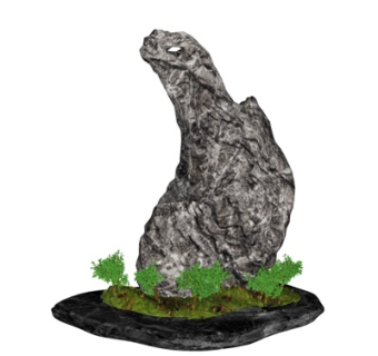 自然风太湖石su模型