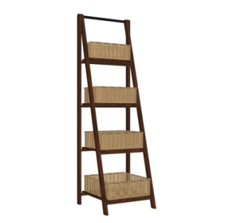 现代实木卫浴柜架su模型