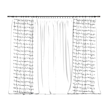 现代布艺窗帘su模型