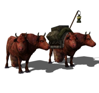 现代双头魔牛su模型