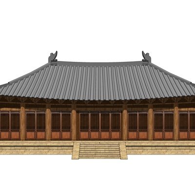 中式古建房屋su模型