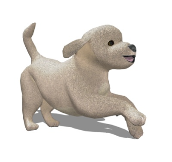 现代狗狗模型su模型