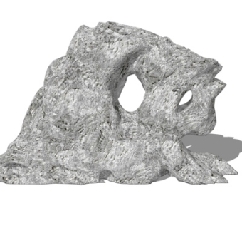 自然风太湖石su模型