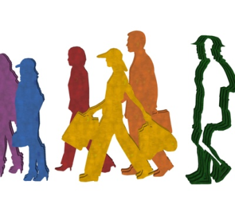 现代抽象人物雕塑su模型