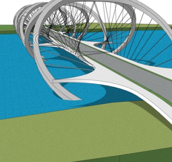 现代吊索桥su模型