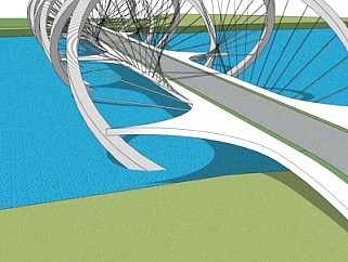 现代吊索桥su模型