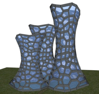 现代办公楼su模型