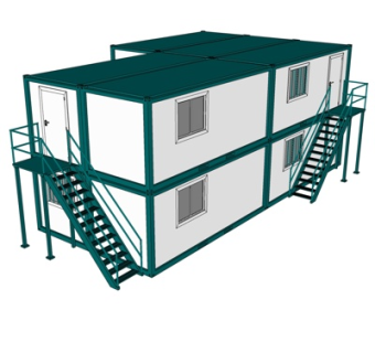 现代集装箱住宅su模型