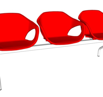 现代公用椅su模型