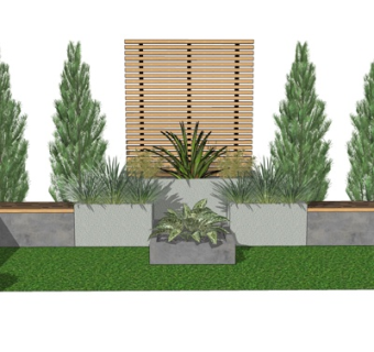 现代公用椅su模型