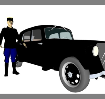 现代老爷车su模型