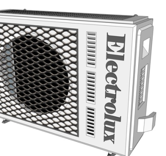 现代空调外机su模型