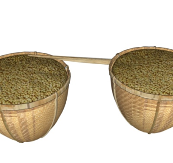 自然风箩筐su模型