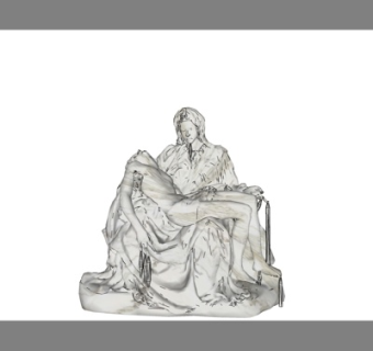 欧式人物雕塑su模型