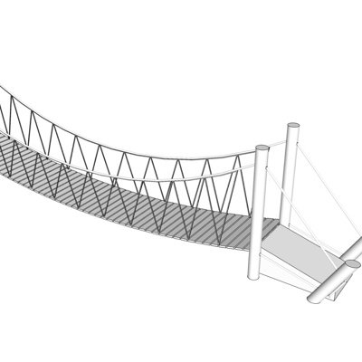 现代吊桥su模型