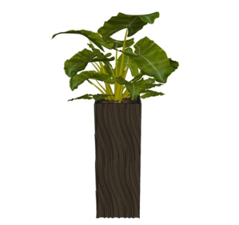 现代植物盆栽su模型