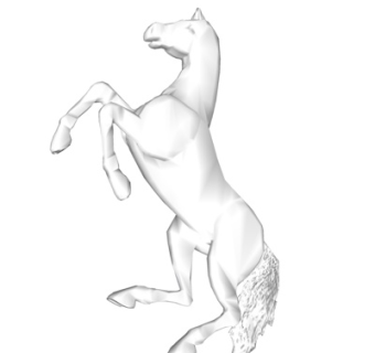 现代马雕塑su模型