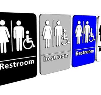 现代卫生间标志su模型