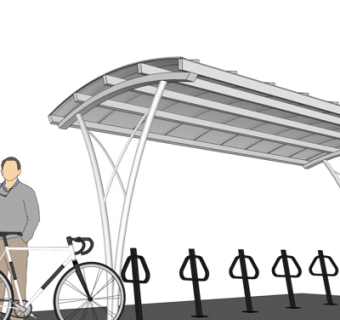 现代雨棚su模型