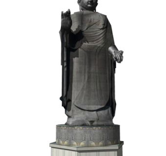 中式佛像雕塑su模型