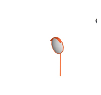 现代路口凸面镜su模型