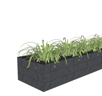 现代花坛植物su模型