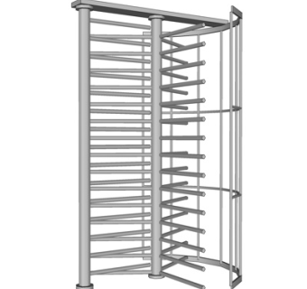 现代单向转闸门su模型