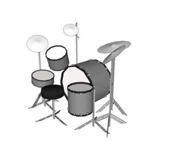 现代架子鼓su模型