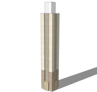 现代路灯su模型